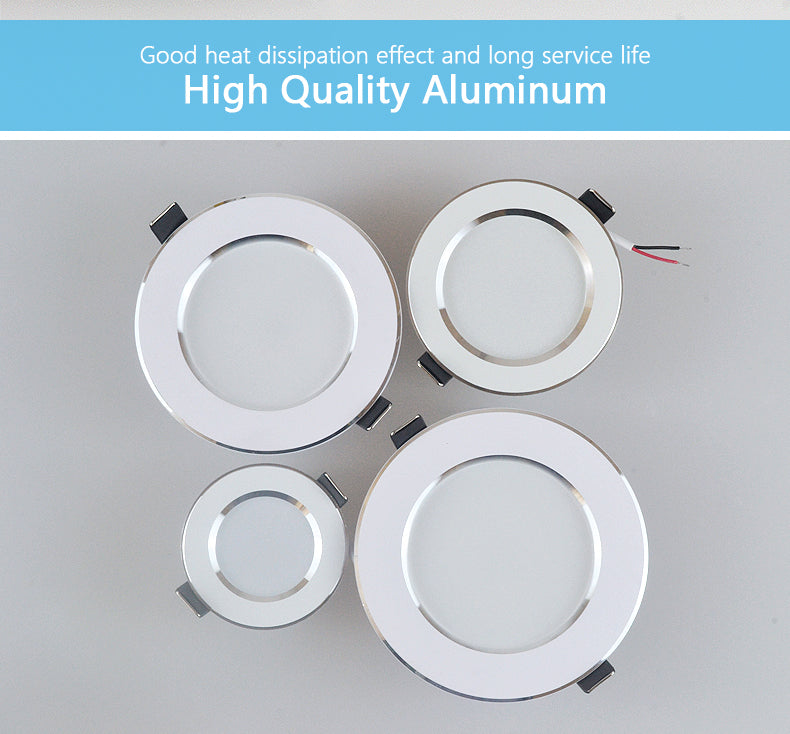 4 Pcs LED Downlight Ceiling Spot 7W 9W 12W 15W 18W 3W 5W 220V Round Recessed Lamp 230V 110V Bulb Bedroom Kitchen Indoor Lighting