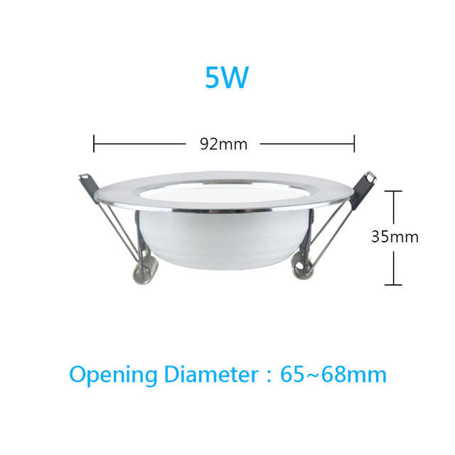 4 Pcs LED Downlight Ceiling Spot 7W 9W 12W 15W 18W 3W 5W 220V Round Recessed Lamp 230V 110V Bulb Bedroom Kitchen Indoor Lighting