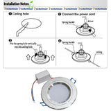 LED Downlight 6 LED Recessed Round 6pcs/lot LED Ceiling Lamp AC 220V Indoor Lighting Warm White Cold White Spot Light