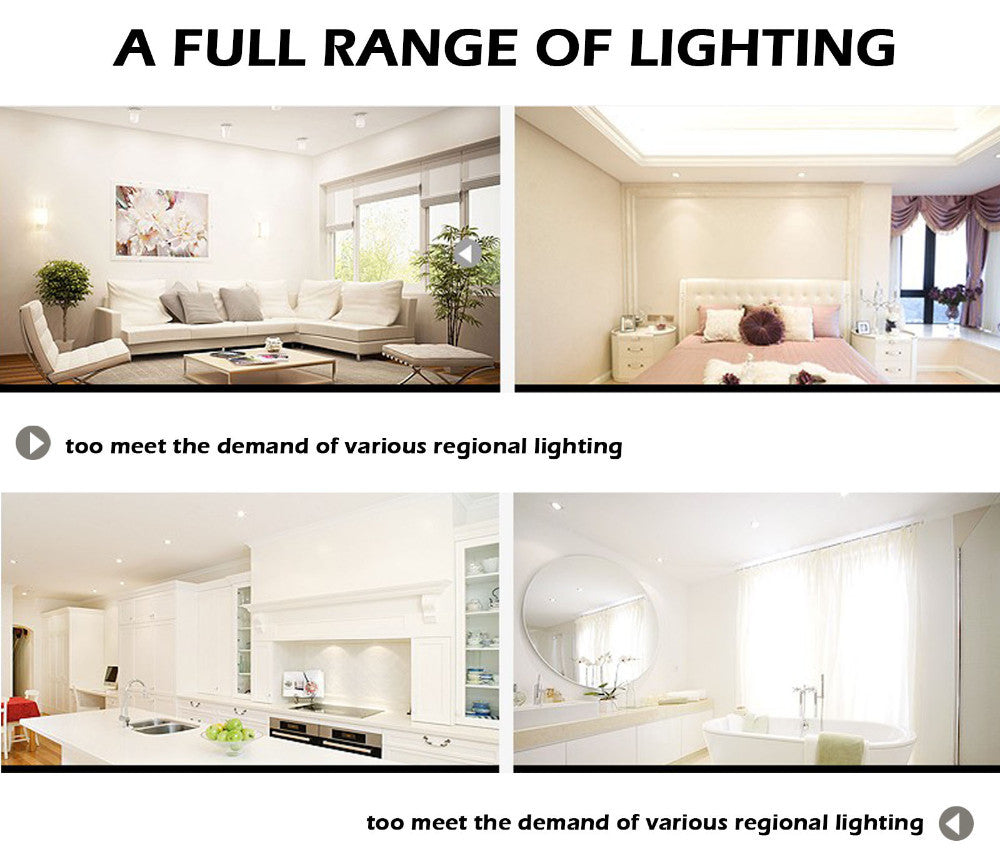 LED Downlight 6 LED Recessed Round 6pcs/lot LED Ceiling Lamp AC 220V Indoor Lighting Warm White Cold White Spot Light