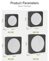 Square Led Ceiling Light 220V Downlight 10W/15W/25W/35W Spotlight Led For Bedroom Lighting Fixture Kitchen Panel Light Living Room