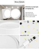 Square Led Ceiling Light 220V Downlight 10W/15W/25W/35W Spotlight Led For Bedroom Lighting Fixture Kitchen Panel Light Living Room