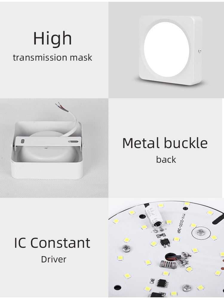 Square Led Ceiling Light 220V Downlight 10W/15W/25W/35W Spotlight Led For Bedroom Lighting Fixture Kitchen Panel Light Living Room