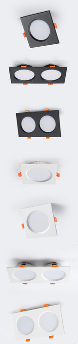 Dimmable SMD Recessed Led Downlight Square 2835 Spotlight 110/220V 18W 24W 30W Ceiling Lamp For Indoor Lighting