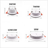 Ultra-thin LED Recessed Ceiling Lamp 18W 24W 36W 110V 220V LED Downlight 9W 15W For Store Supermarket Lighting Bedroom Kitchen