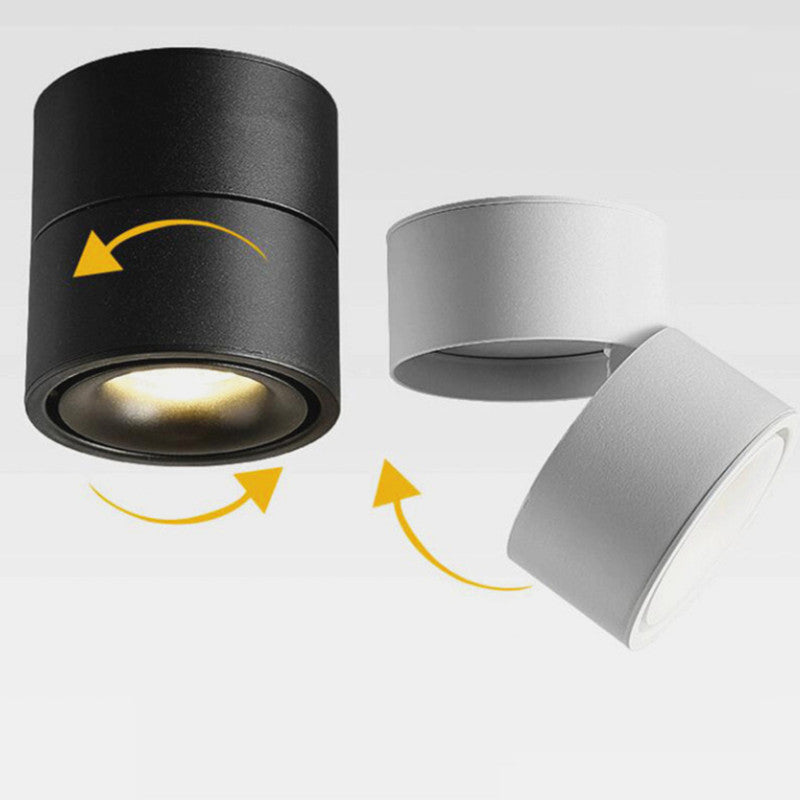 Dimmable surface mounted Rotating LED Downlights 7W 10W 15W 14W 20W 30W COB LED Ceiling Spot Lights 85-260V Lamp Indoor Lighting