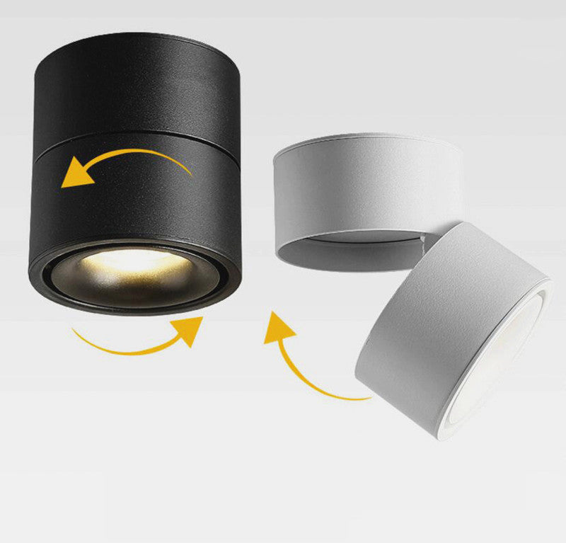 Dimmable surface mounted Rotating LED Downlights 7W 10W 15W 14W 20W 30W COB LED Ceiling Spot Lights 85-260V Lamp Indoor Lighting