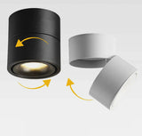 Dimmable surface mounted Rotating LED Downlights 7W 10W 15W 14W 20W 30W COB LED Ceiling Spot Lights 85-260V Lamp Indoor Lighting