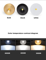 Surface Mounted 3W 5W 7W LED Downlight 220V Ceiling Lamps Ultra Thin Driverless Book Rack LED Spot Lights Lighting