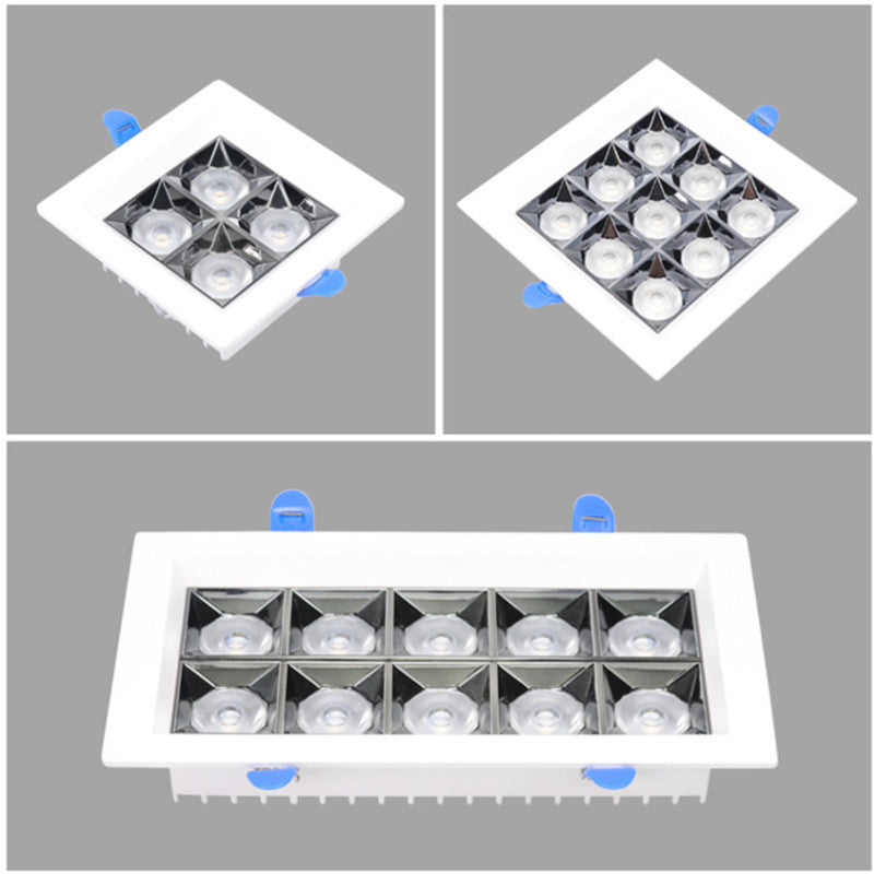 Recessed Square LED Downlights 8W 18W 20W COB LED Ceiling lamps AC220V LED Spot Lights room Hotel clothing store Indoor Lighting