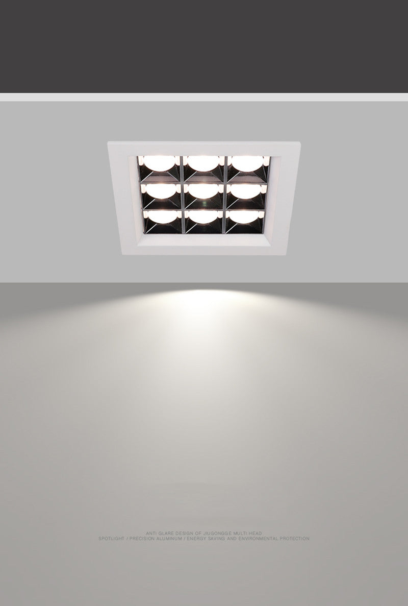 Recessed Square LED Downlights 8W 18W 20W COB LED Ceiling lamps AC220V LED Spot Lights room Hotel clothing store Indoor Lighting