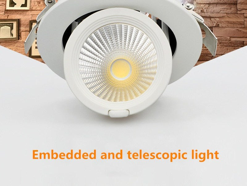 Recessed LED Downlight Angle Adjustable Built-in LED Spot light Encastrable AC220V White Black 5W 7W 10W 20W for Indoor Lighting