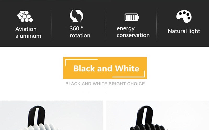 Recessed LED Downlight Angle Adjustable Built-in LED Spot light Encastrable AC220V White Black 5W 7W 10W 20W for Indoor Lighting