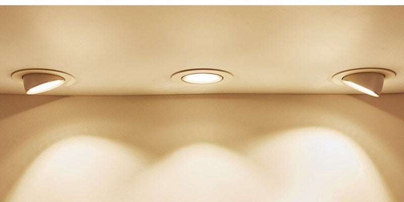 Recessed LED Downlight Angle Adjustable Built-in LED Spot light Encastrable AC220V White Black 5W 7W 10W 20W for Indoor Lighting