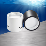 Dimmable Round LED Surface Mounted Downlight Aisle Grille Ceiling Downlight 7W 12W 15W Shop Free Hole Household Lighting 110v 220v