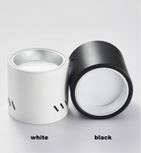 Dimmable Round LED Surface Mounted Downlight Aisle Grille Ceiling Downlight 7W 12W 15W Shop Free Hole Household Lighting 110v 220v