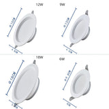 LED Downlight 6W 12W Recessed Downlight Hotel Project LED Home Improvement Spotlight Living Room Ceiling Ceiling Light