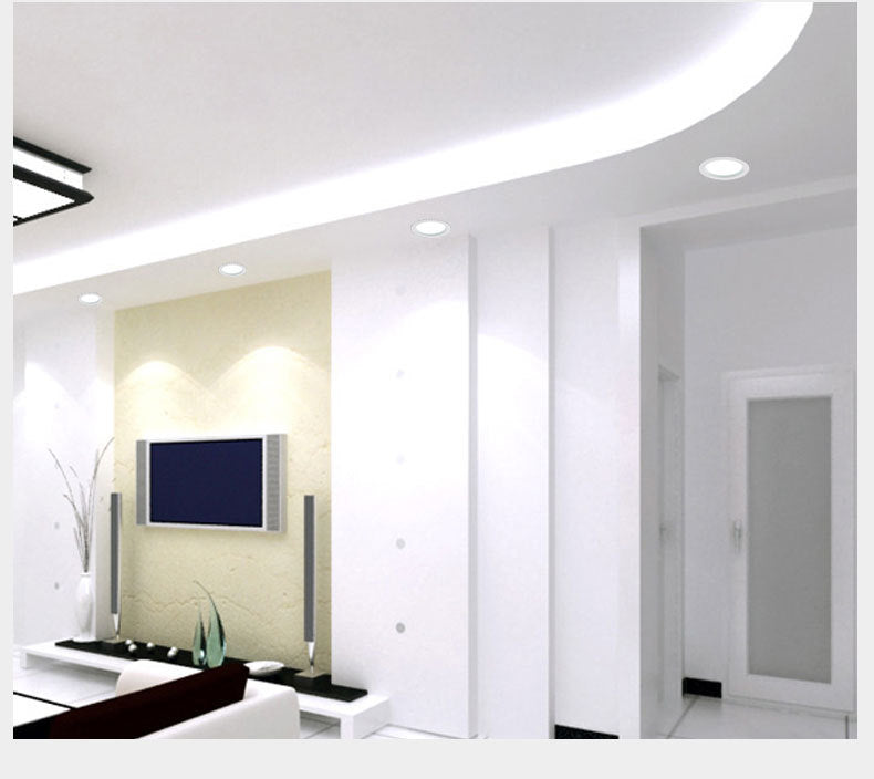 LED Downlight 6W 12W Recessed Downlight Hotel Project LED Home Improvement Spotlight Living Room Ceiling Ceiling Light