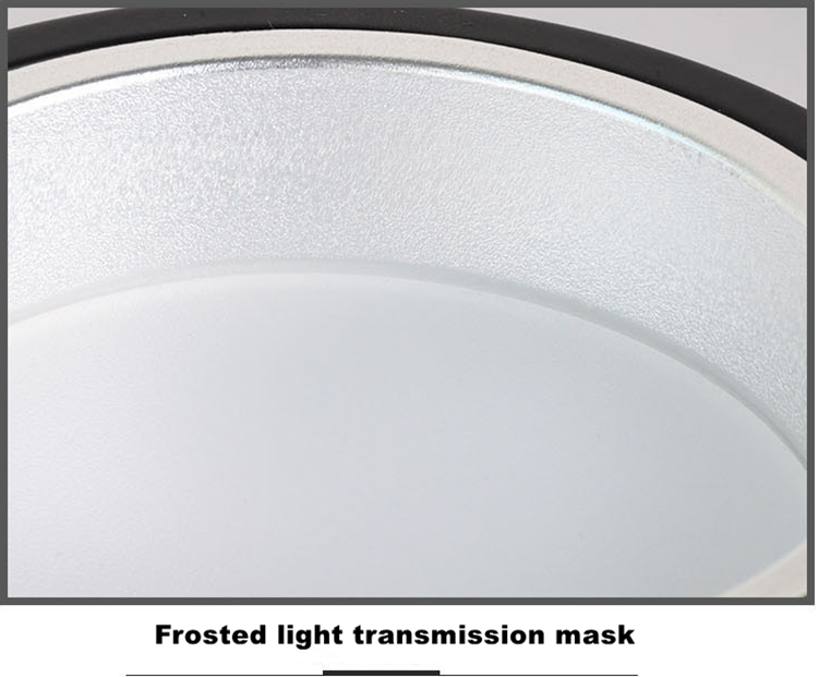 Dimmable Round LED Surface Mounted Downlight Aisle Grille Ceiling Downlight 7W 12W 15W Shop Free Hole Household Lighting 110v 220v