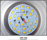 Dimmable Round LED Surface Mounted Downlight Aisle Grille Ceiling Downlight 7W 12W 15W Shop Free Hole Household Lighting 110v 220v