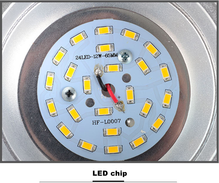 Dimmable Round LED Surface Mounted Downlight Aisle Grille Ceiling Downlight 7W 12W 15W Shop Free Hole Household Lighting 110v 220v