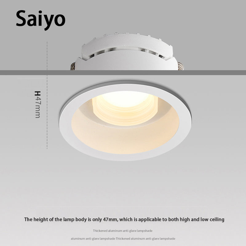 Recessed Anti-glare LED COB Downlight 7W 10W Dimmable 85-265V Ceiling Lamp Spot Light 12W 15W Home Living Room Bedroom Lighting