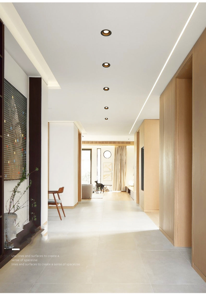 Recessed Anti-glare LED COB Downlight 7W 10W Dimmable 85-265V Ceiling Lamp Spot Light 12W 15W Home Living Room Bedroom Lighting