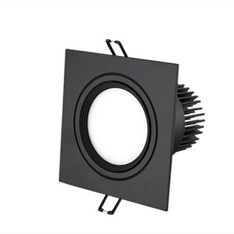 Dimmable AC110V 220V Embedded Single Double Tube LED Downlight COB 7w 9w 12W 24W Spotlight Decorative Ceiling Light Commercial