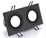 Dimmable AC110V 220V Embedded Single Double Tube LED Downlight COB 7w 9w 12W 24W Spotlight Decorative Ceiling Light Commercial