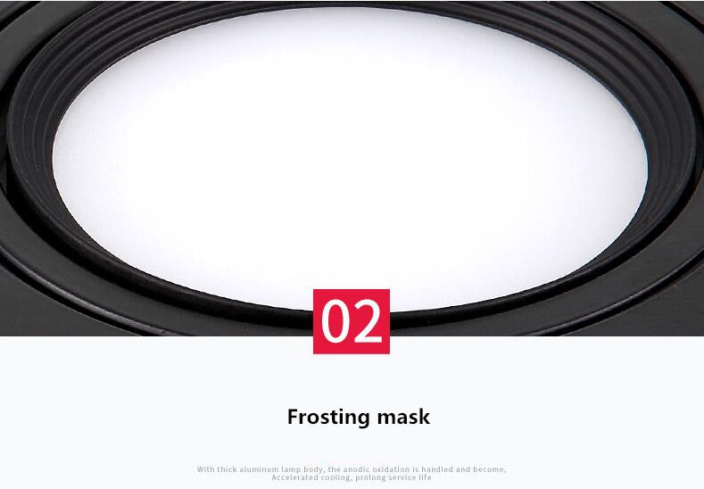 Dimmable AC110V 220V Embedded Single Double Tube LED Downlight COB 7w 9w 12W 24W Spotlight Decorative Ceiling Light Commercial