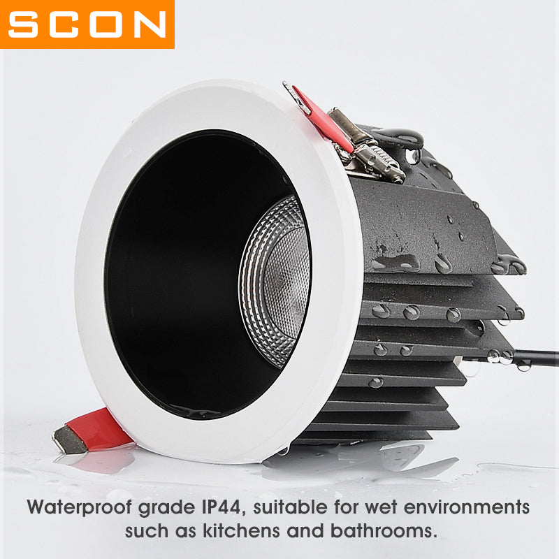 SCON LED Downlights Waterproof IP44 Lamp Ceiling Recessed 7W Safety voltage Recessed LED Lamp Spot Light for Boat for Bathroom