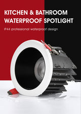 SCON LED Downlights Waterproof IP44 Lamp Ceiling Recessed 7W Safety voltage Recessed LED Lamp Spot Light for Boat for Bathroom