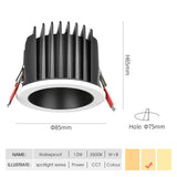 SCON LED Downlights Waterproof IP44 Lamp Ceiling Recessed 7W Safety voltage Recessed LED Lamp Spot Light for Boat for Bathroom