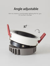 BRGT LED Short Spotlight Round Recessed Downlight Anti Glare 5W 7W 12W Ceiling Lamp Ultra Thin Cut 75mm For Living Room Lighting