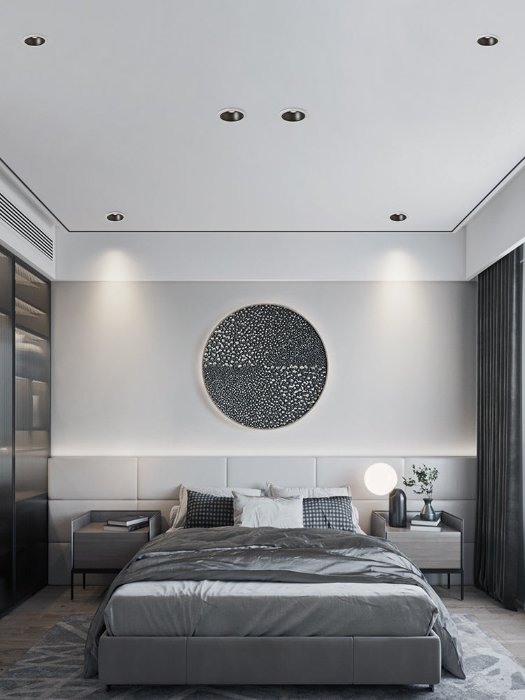 BRGT LED Short Spotlight Round Recessed Downlight Anti Glare 5W 7W 12W Ceiling Lamp Ultra Thin Cut 75mm For Living Room Lighting