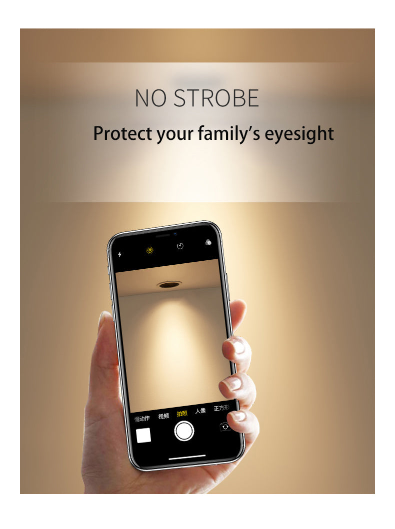 BRGT LED Short Spotlight Round Recessed Downlight Anti Glare 5W 7W 12W Ceiling Lamp Ultra Thin Cut 75mm For Living Room Lighting