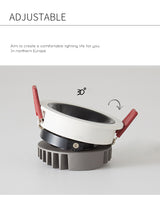 BRGT LED Short Spotlight Round Recessed Downlight Anti Glare 5W 7W 12W Ceiling Lamp Ultra Thin Cut 75mm For Living Room Lighting