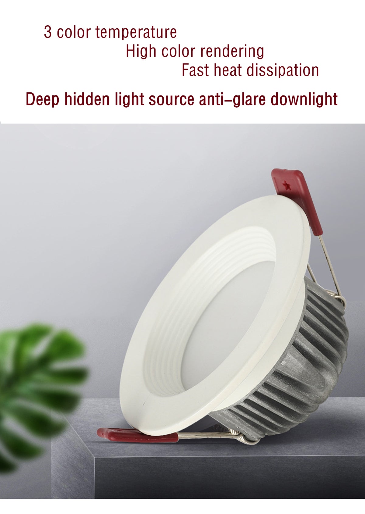 LED Downlight Anti-Glare Led Ceiling Lamp LED Spot Lighting Bedroom Kitchen Dimmable Led Recessed Downlight