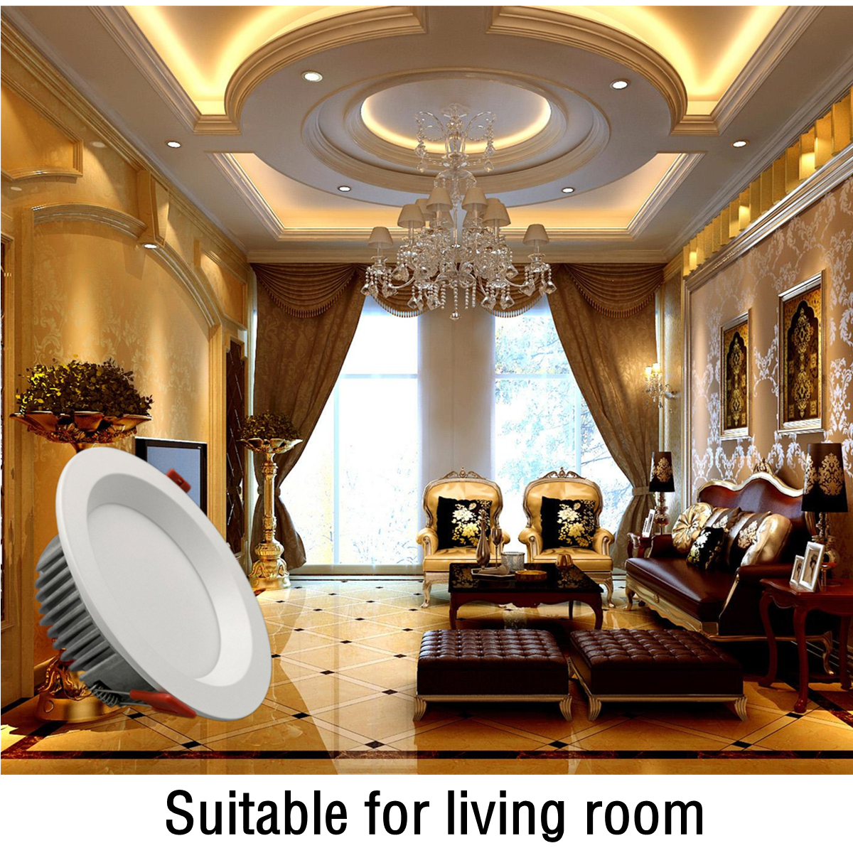 LED Downlight Anti-Glare Led Ceiling Lamp LED Spot Lighting Bedroom Kitchen Dimmable Led Recessed Downlight