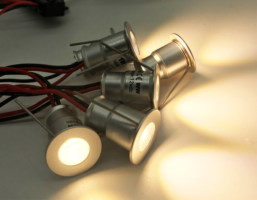 Outdoor LED Spot Light Landscape 12V Lighting Hotel Garden Project Light 1W Lamp 15mm Kitchen DJ KTV Stair Star Downlight