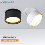 Recessed Led Downlight Foldable Ceiling led Spot Light 360° Rotatable Ceiling Lighting 7W 12W Dimmable For Kitchen Foyer Bedroom