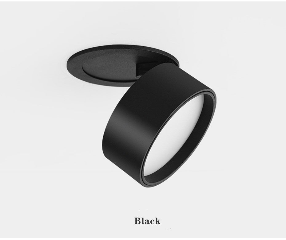 Recessed Led Downlight Foldable Ceiling led Spot Light 360° Rotatable Ceiling Lighting 7W 12W Dimmable For Kitchen Foyer Bedroom