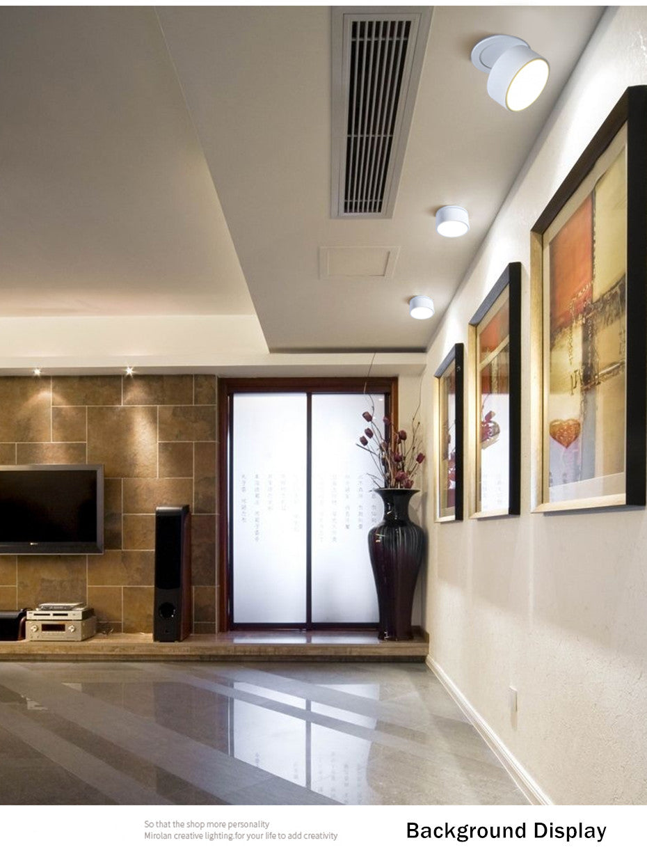 Recessed Led Downlight Foldable Ceiling led Spot Light 360° Rotatable Ceiling Lighting 7W 12W Dimmable For Kitchen Foyer Bedroom