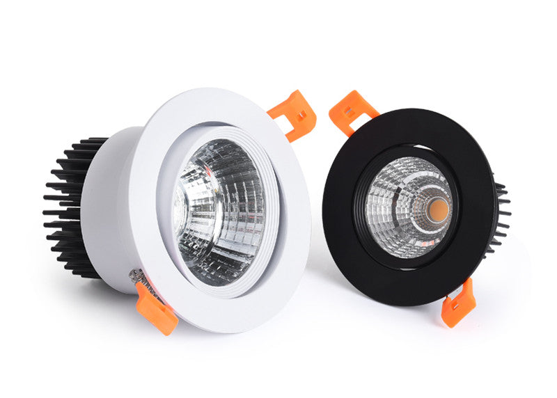 LED Recessed Ceiling Lighting 3W 5W 7W 12W COB Downlight, Dimmable 110V 220V Spotlight 3000K 4000K 6000K Led Pot Light