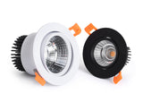 LED Recessed Ceiling Lighting 3W 5W 7W 12W COB Downlight, Dimmable 110V 220V Spotlight 3000K 4000K 6000K Led Pot Light