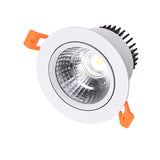 LED Recessed Ceiling Lighting 3W 5W 7W 12W COB Downlight, Dimmable 110V 220V Spotlight 3000K 4000K 6000K Led Pot Light