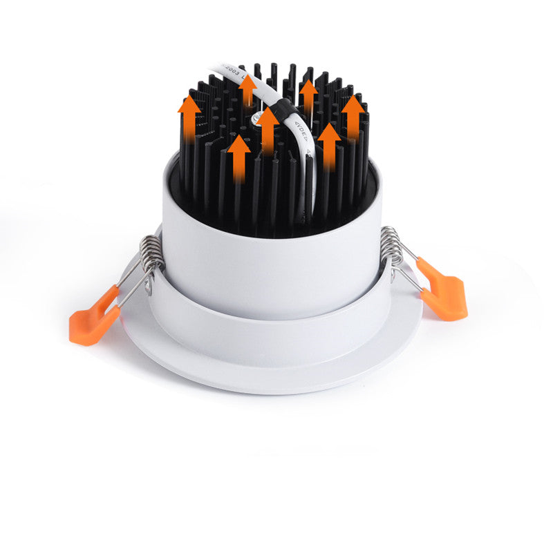 LED Recessed Ceiling Lighting 3W 5W 7W 12W COB Downlight, Dimmable 110V 220V Spotlight 3000K 4000K 6000K Led Pot Light