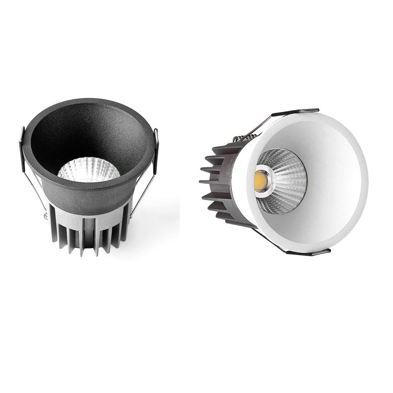 Dimmable LED Downlight AC85-265V Recessed 10W COB LED Spot Light Ceiling Lamp Light for Indoor Lighting White Body