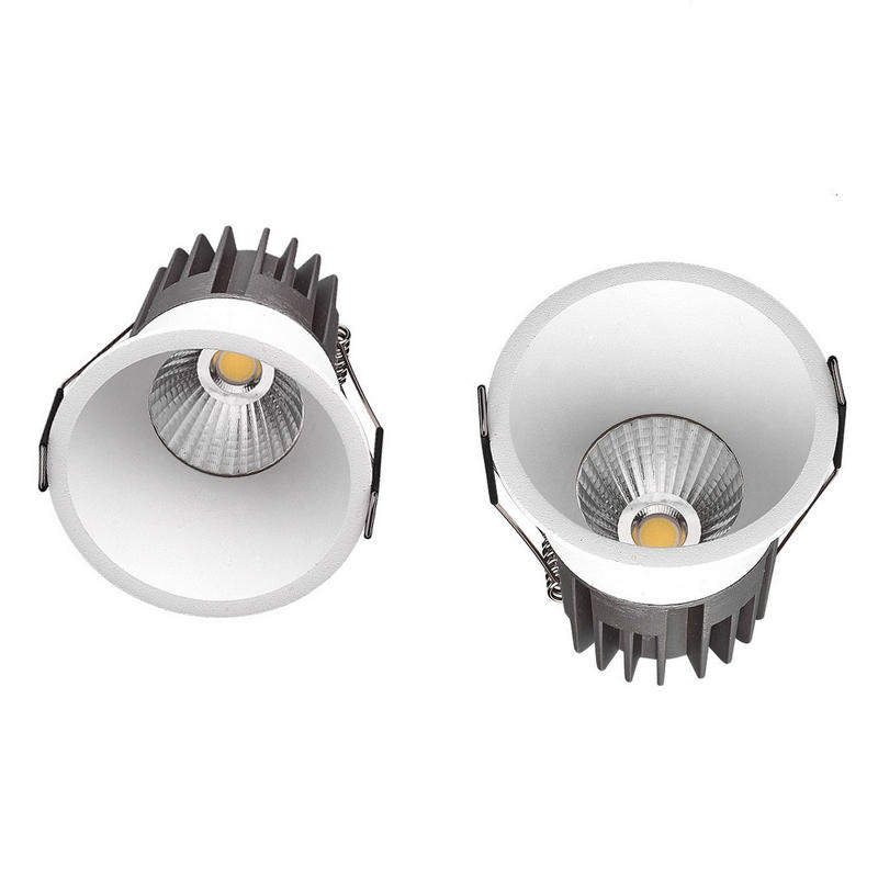Dimmable LED Downlight AC85-265V Recessed 10W COB LED Spot Light Ceiling Lamp Light for Indoor Lighting White Body