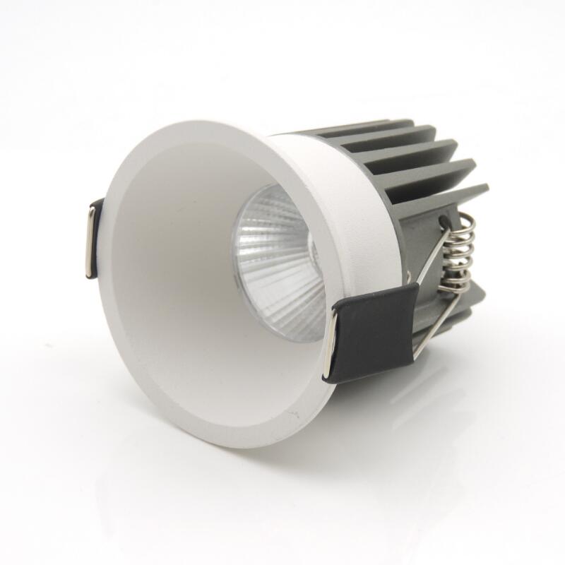 Dimmable LED Downlight AC85-265V Recessed 10W COB LED Spot Light Ceiling Lamp Light for Indoor Lighting White Body